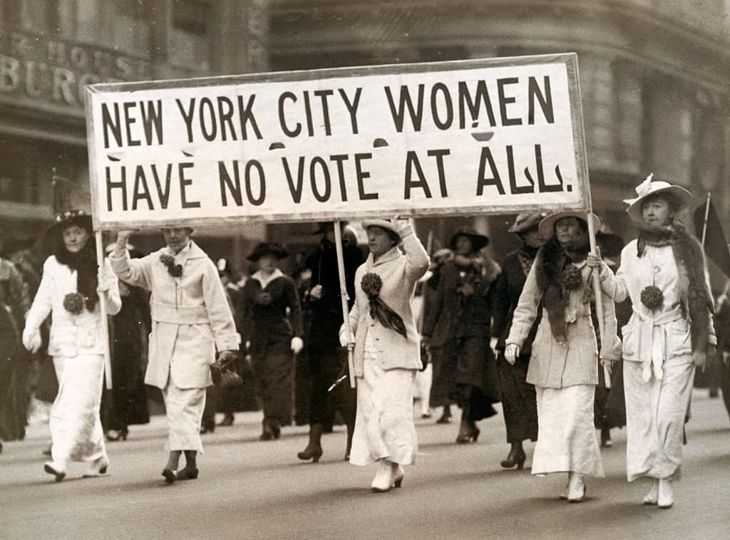 Woman Marching in Parade, 1913