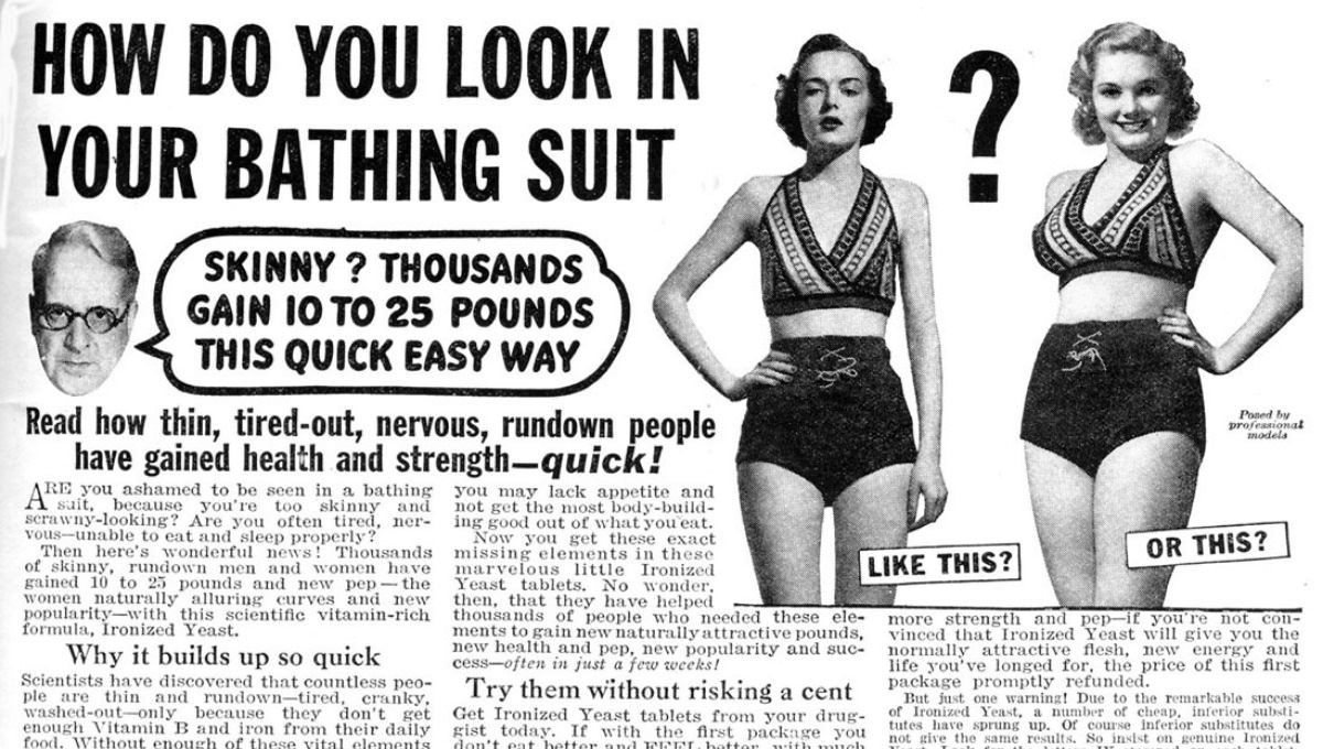 Ironized Yeast weight gain ads
