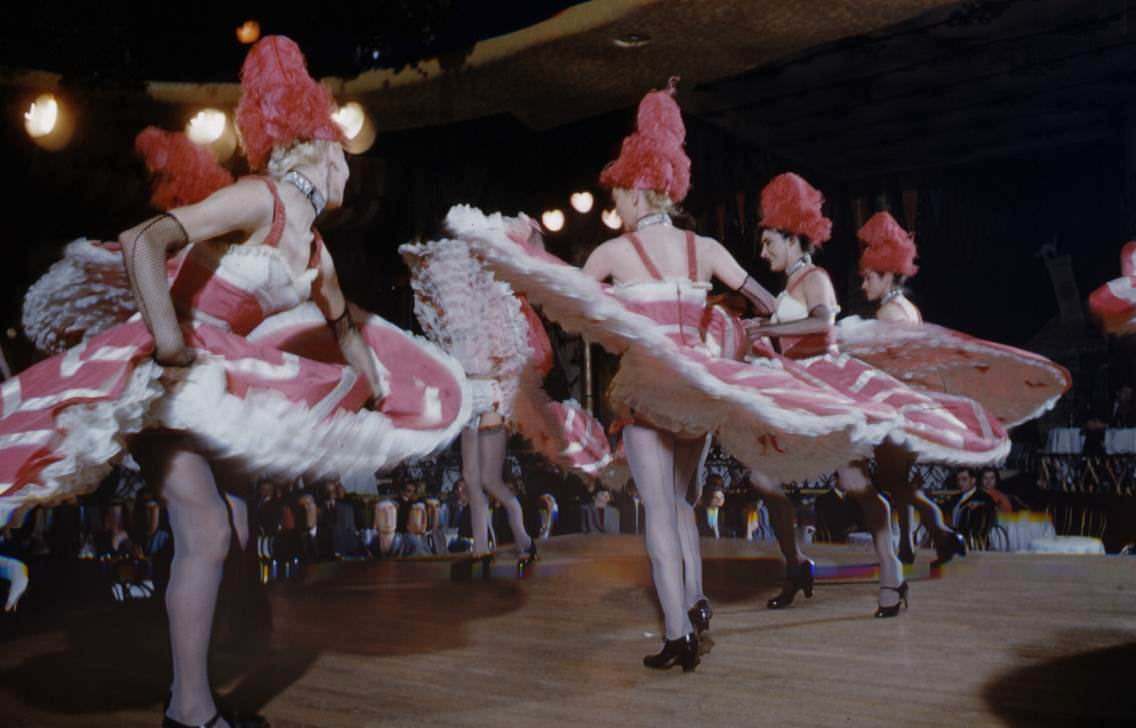 Can Can Dancers at the Moulin Rouge 1950s