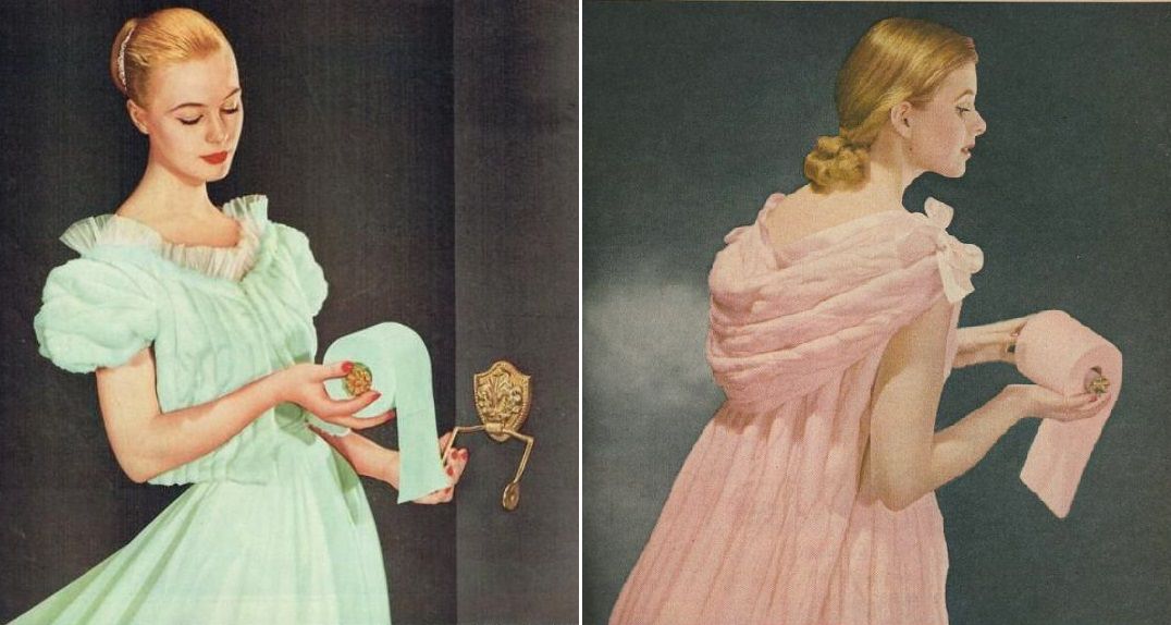 The Lost era of Colored Toilet Papers from the 1950s to 1970s