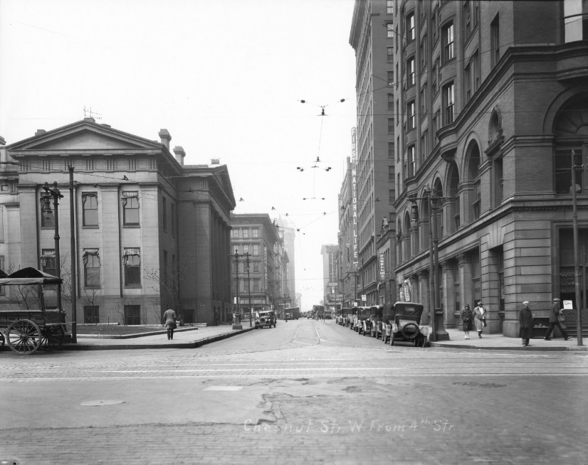 Chestnut Street West From 4th Street, 1905