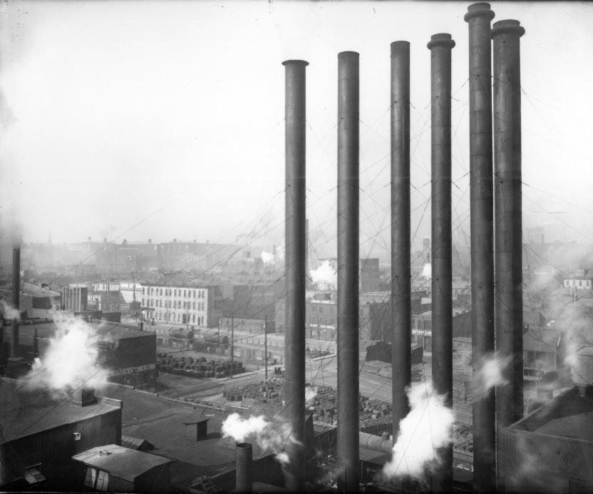 Industrial Smokestacks, 1908