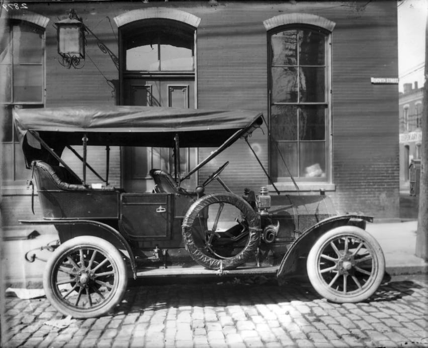 Car Parked On Seventh Street, 1906