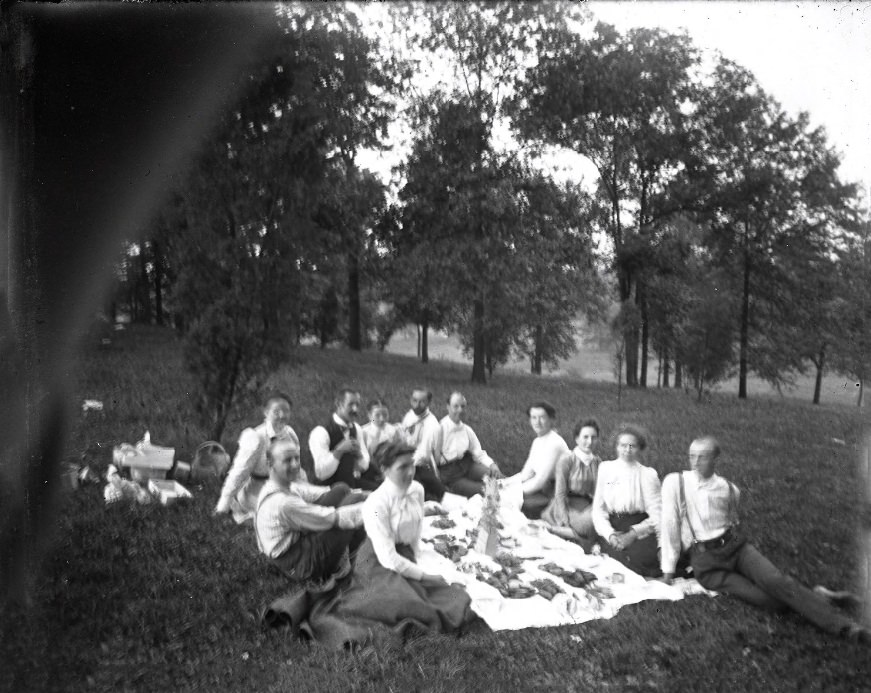 A Group of People Having a Picnic, 1903