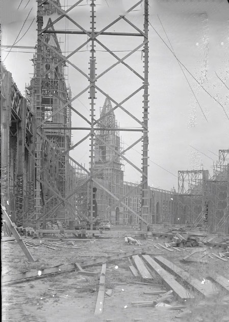 Close Up of World's Fair Construction, 1902
