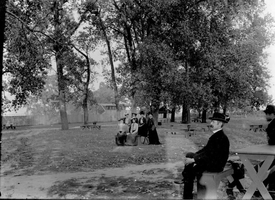 A Family Taking Portraits in a Park, 1904