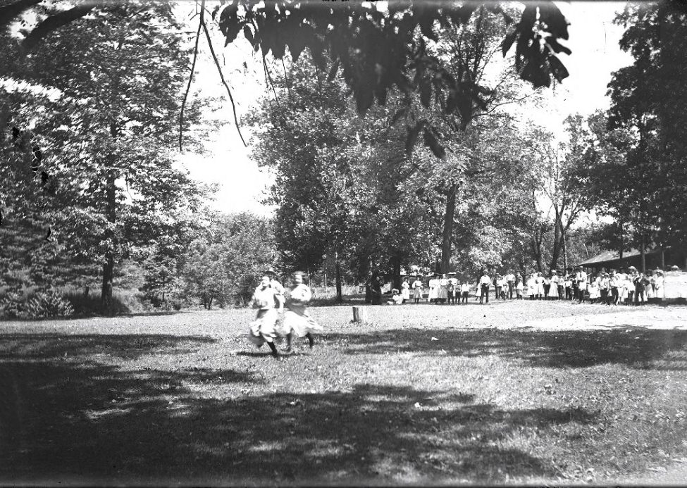 Children Running Through a Park, 1901
