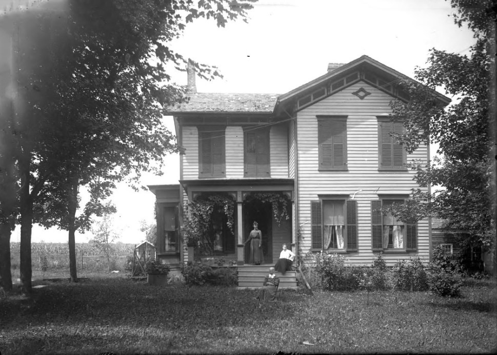 A Family in Front of a Farmhouse, 1902