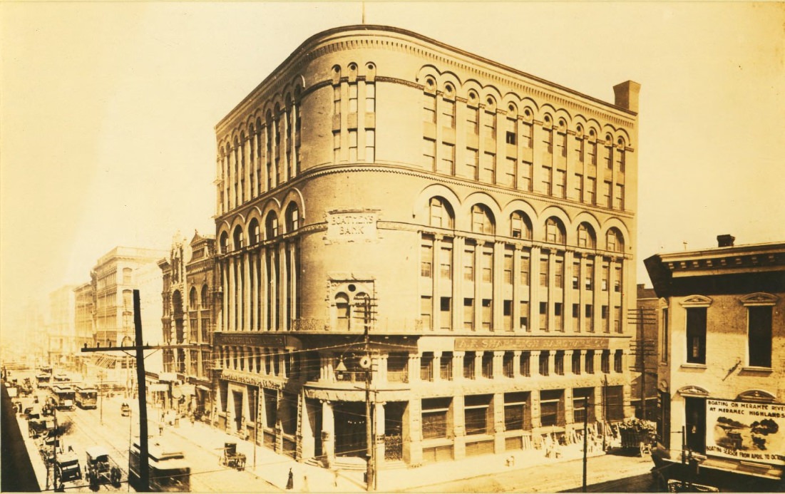 The old Boatman's Bank building in March of 1900.