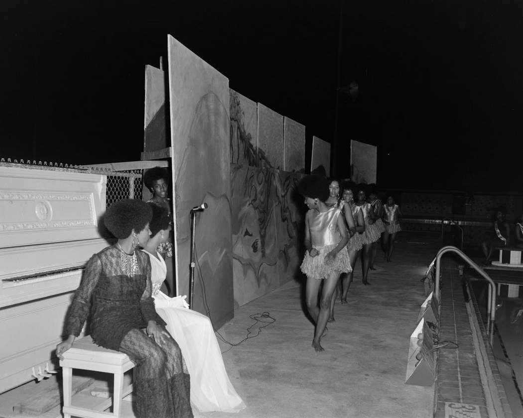Scenery at Givens Beauty Pageant, May 1970.