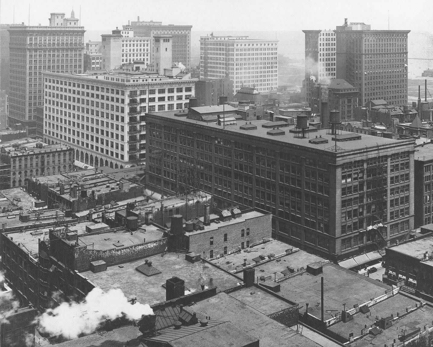 Panoramic view of Chicago Loop, Chicago, Illinois, 1913.