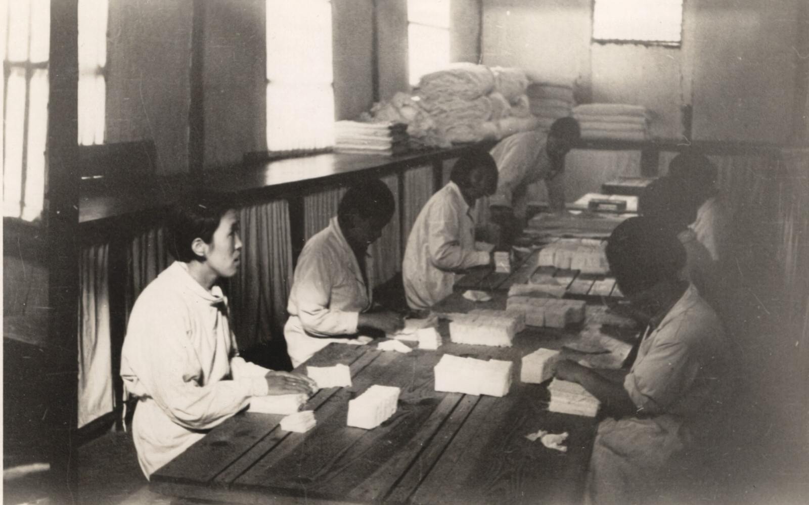 In the Supply Department of the Chinese Red Cross Medical Corps, Kweiyang (Guiyang), Kwangsi (Guangxi) Province. 1937-1940