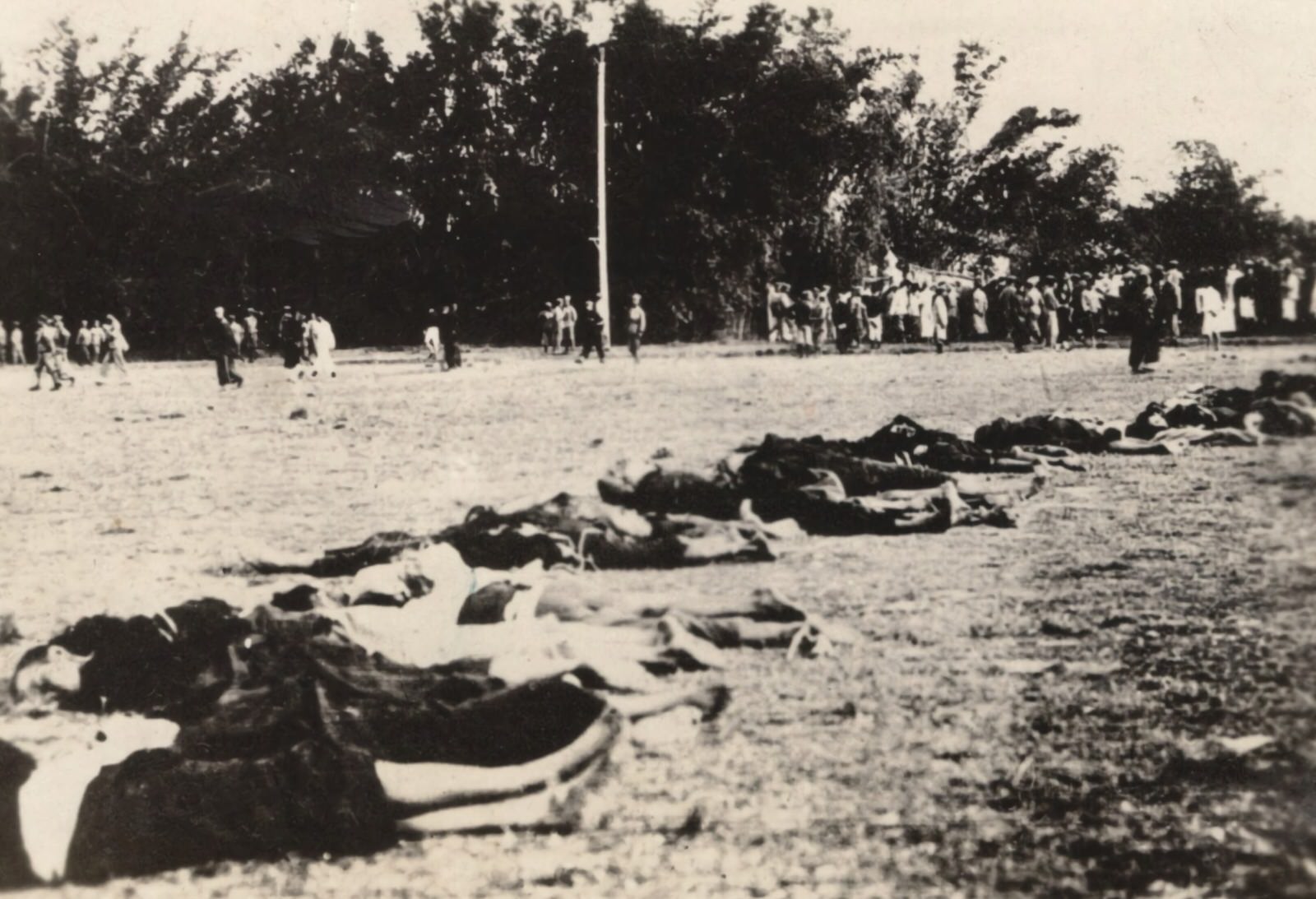 Four thousand workers, peasants, soldiers and students were mowed down in the counter-revolution which followed the Canton Commune, December 11, 1927.