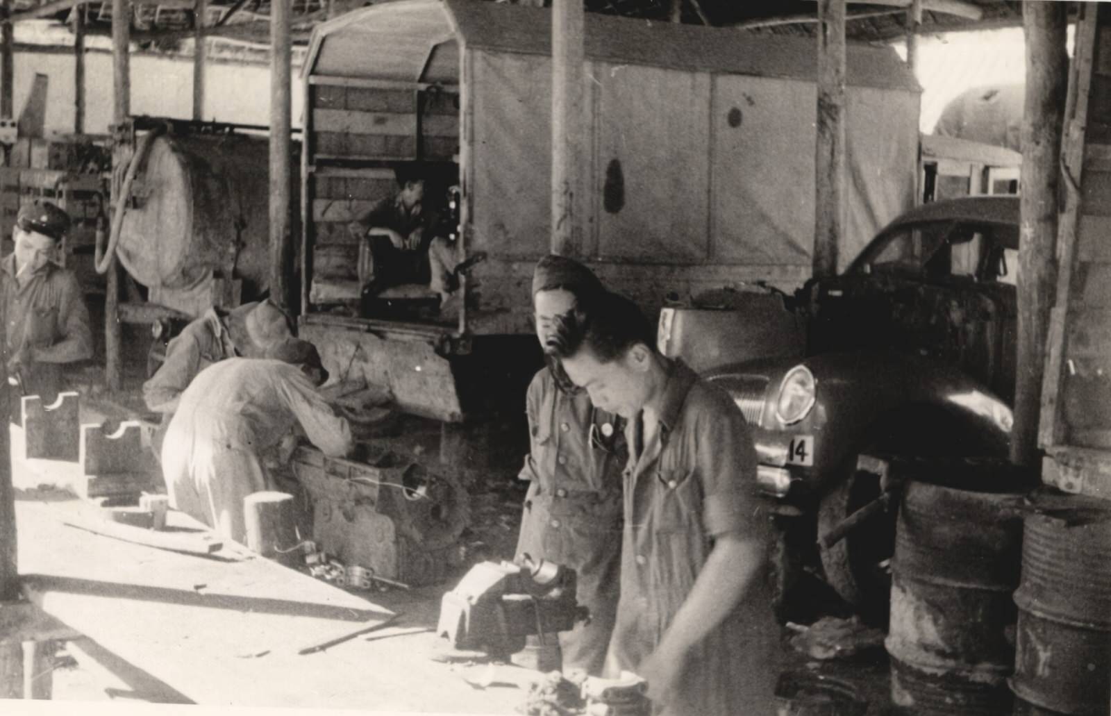 Repair shop of the Red Cross Medical Corps. 1937-1940
