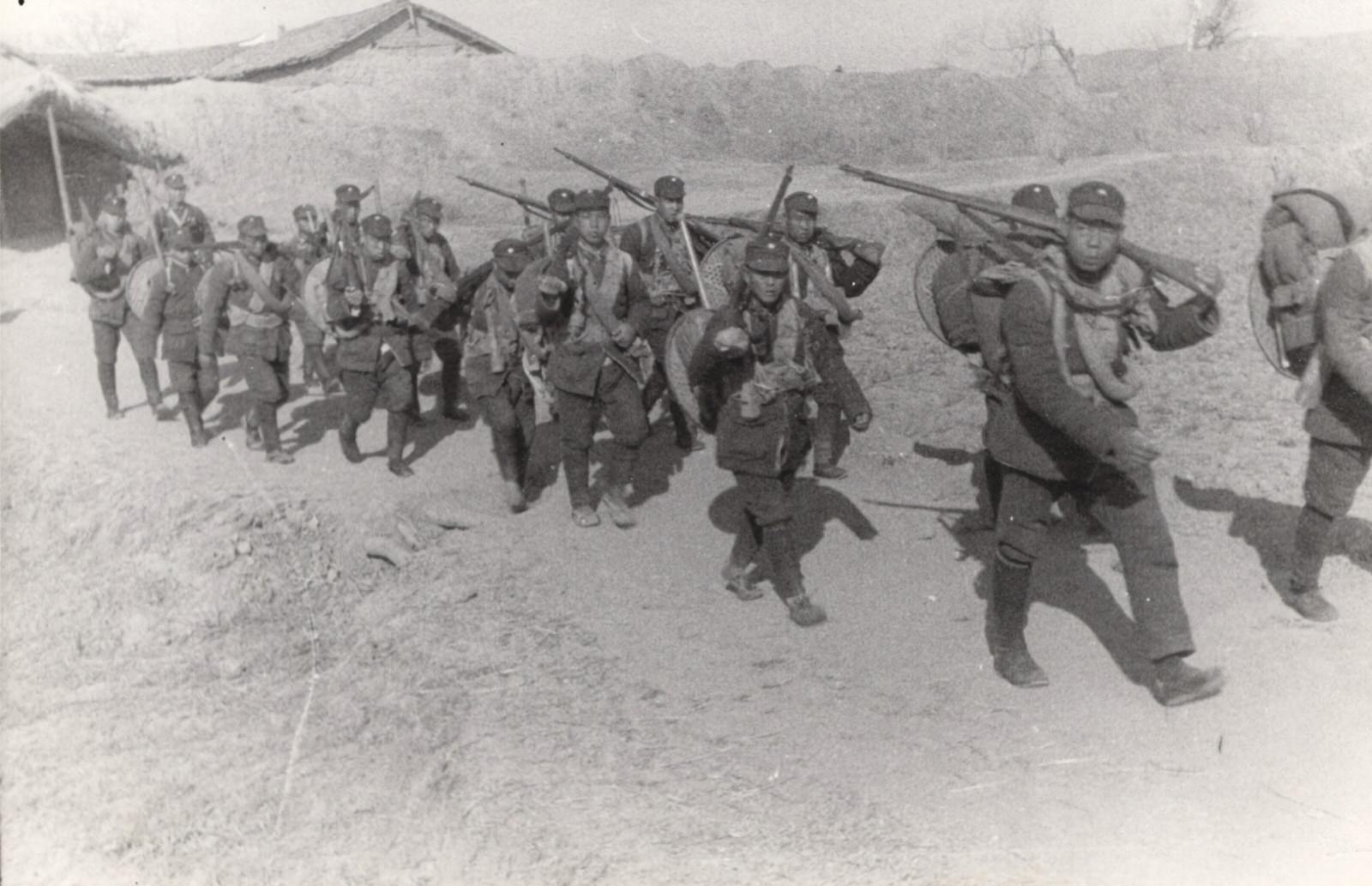 Army moveing up to the front, 1937-1940