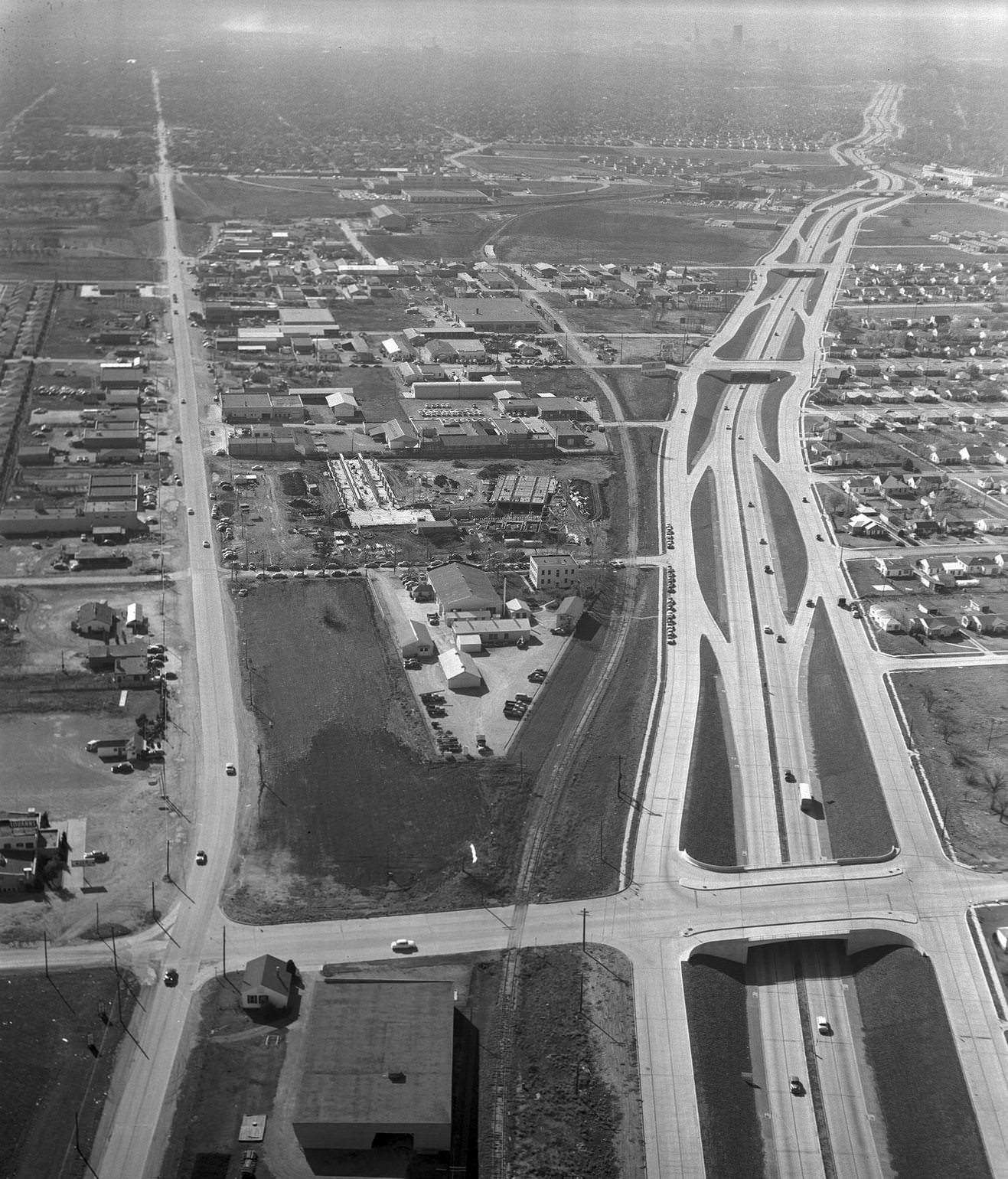 Central and Lover's Lane, Dallas, Texas, 1953