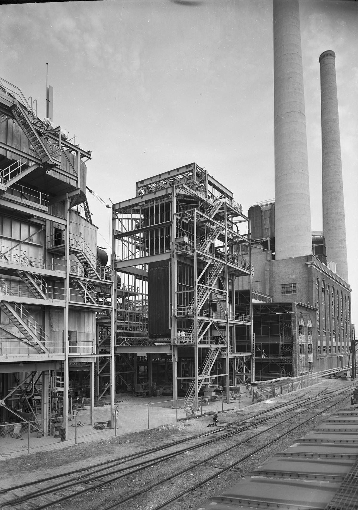 Power plant, downtown Dallas, Texas, 1953