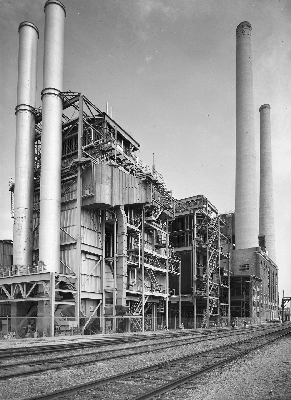 Power plant, downtown Dallas, Texas, 1952