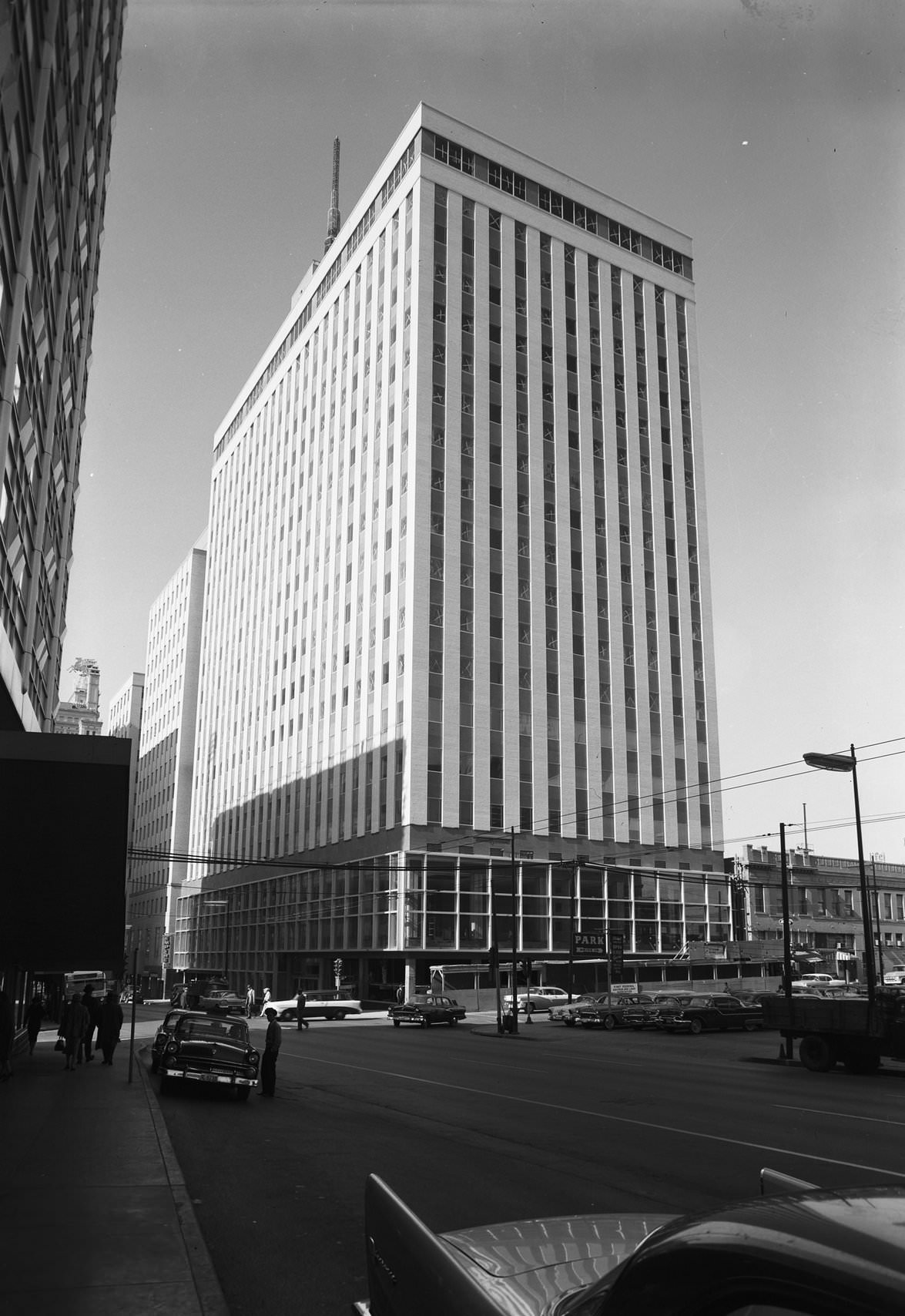 Mercantile building, downtown Dallas, Texas, 1958