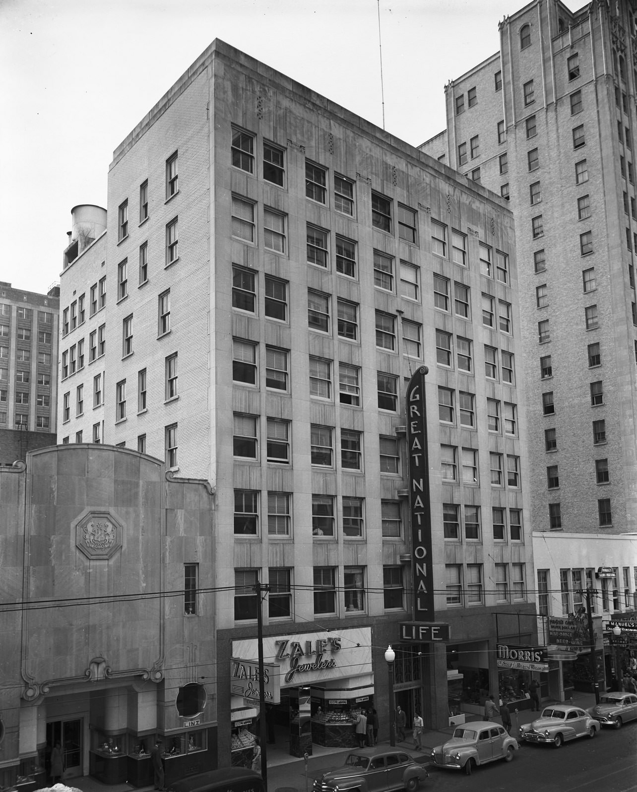 Great National Life building, downtown Dallas, Texas, 1950