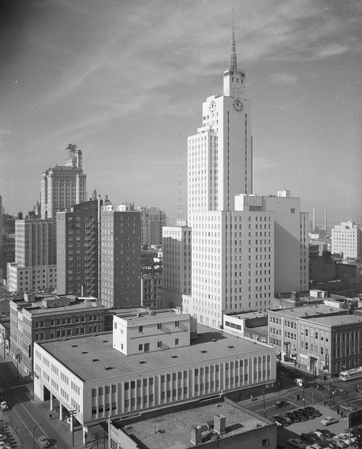 Downtown Dallas - Mercantile Building, 1951