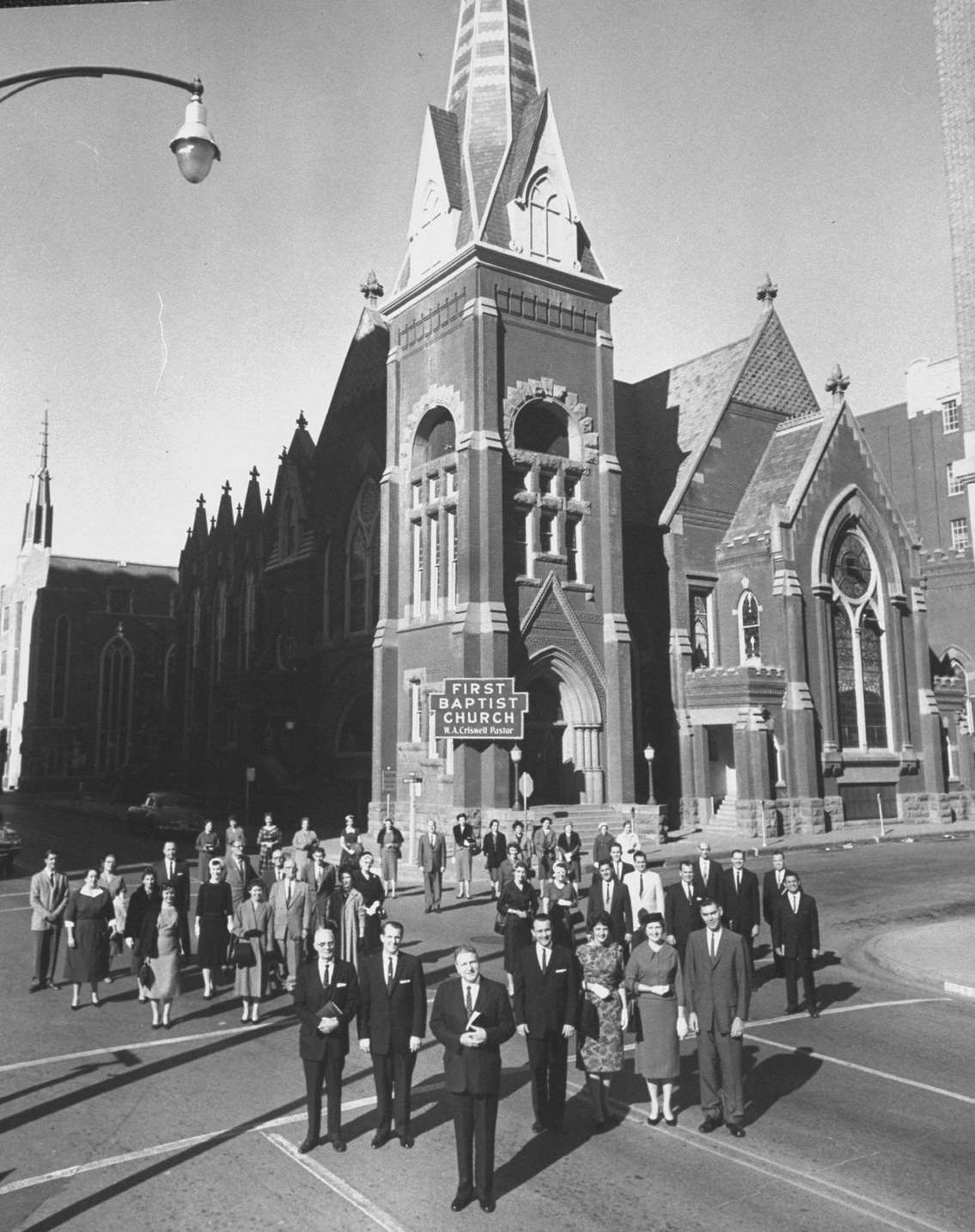 First Baptist Church with Pastor and lay, 1950s