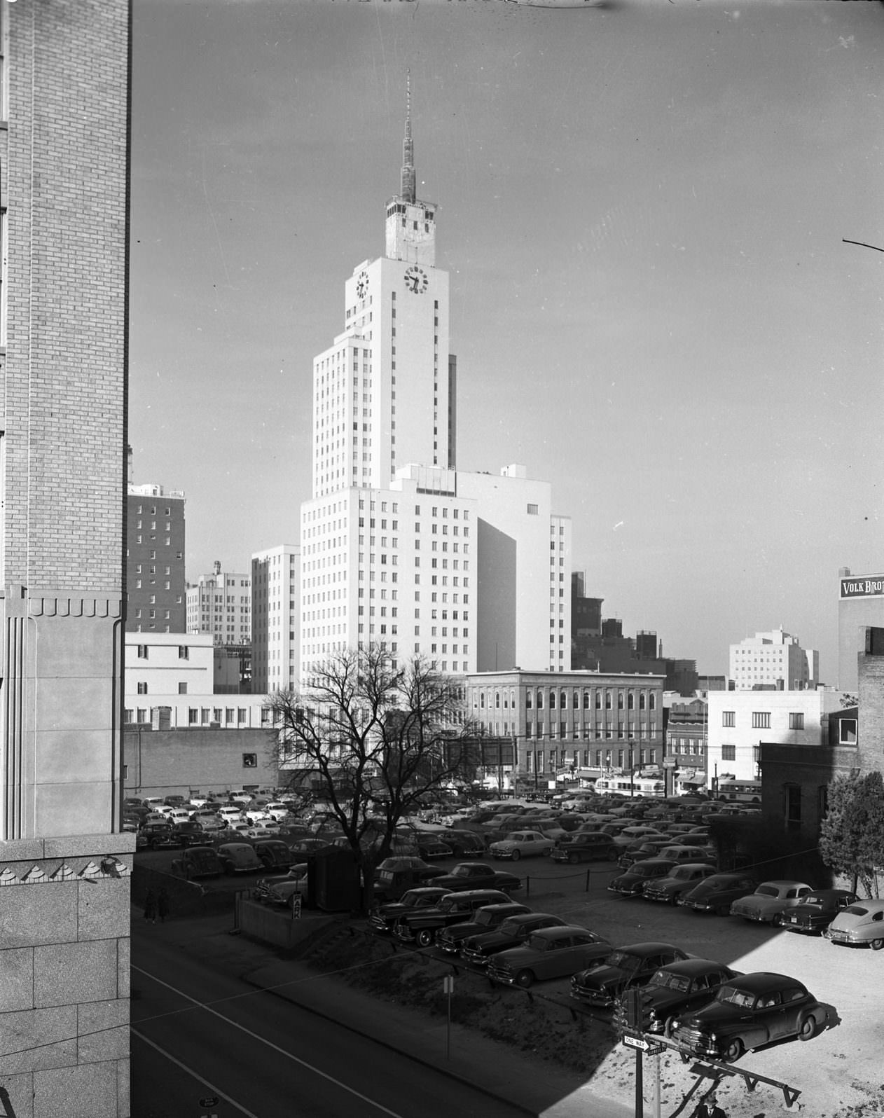 Mercantile National Bank building, downtown Dallas, Texas, 1951