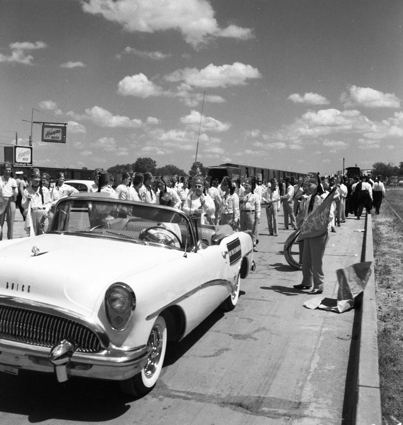 Parade at All State Shriners meeting in Dallas, 1954