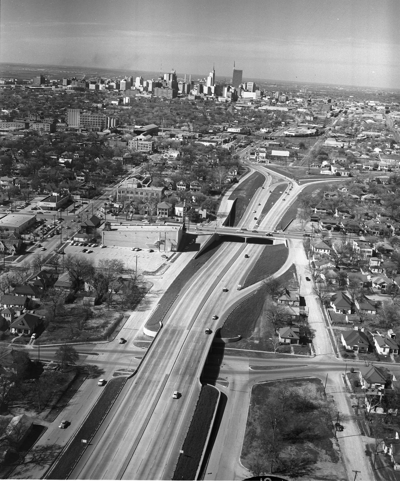 Central Expressway, south leg, Martin Luther King Boulevard, 1957