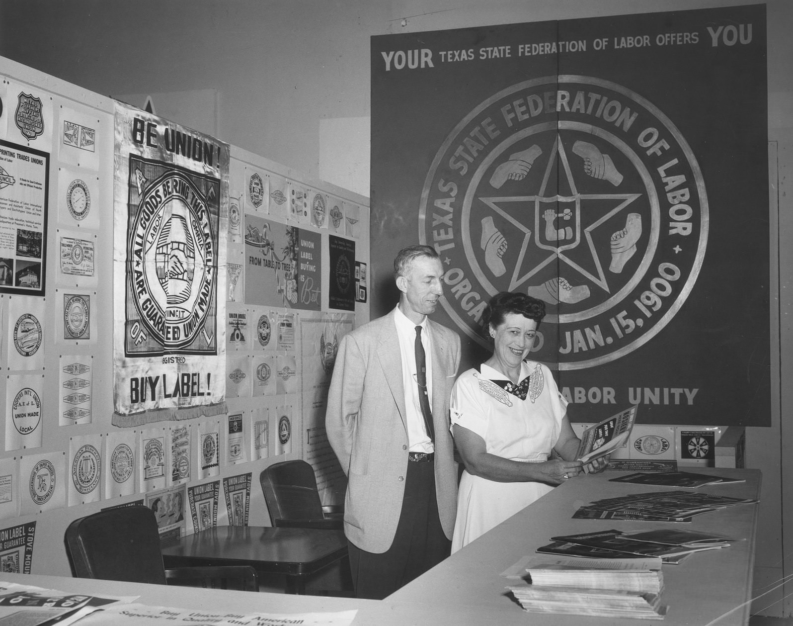 John "Preacher" Hays and an Unidentified Woman, 1954