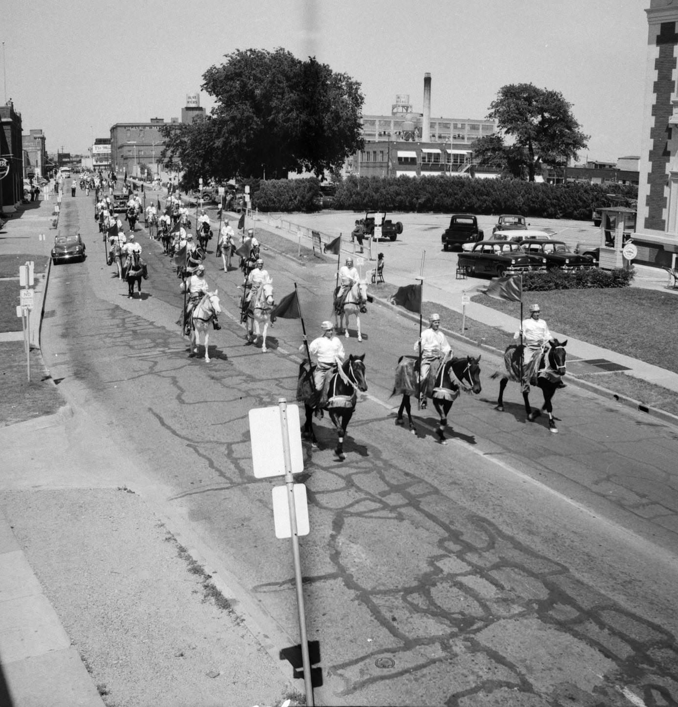 Parade at All State Shriners meeting in Dallas, 1954