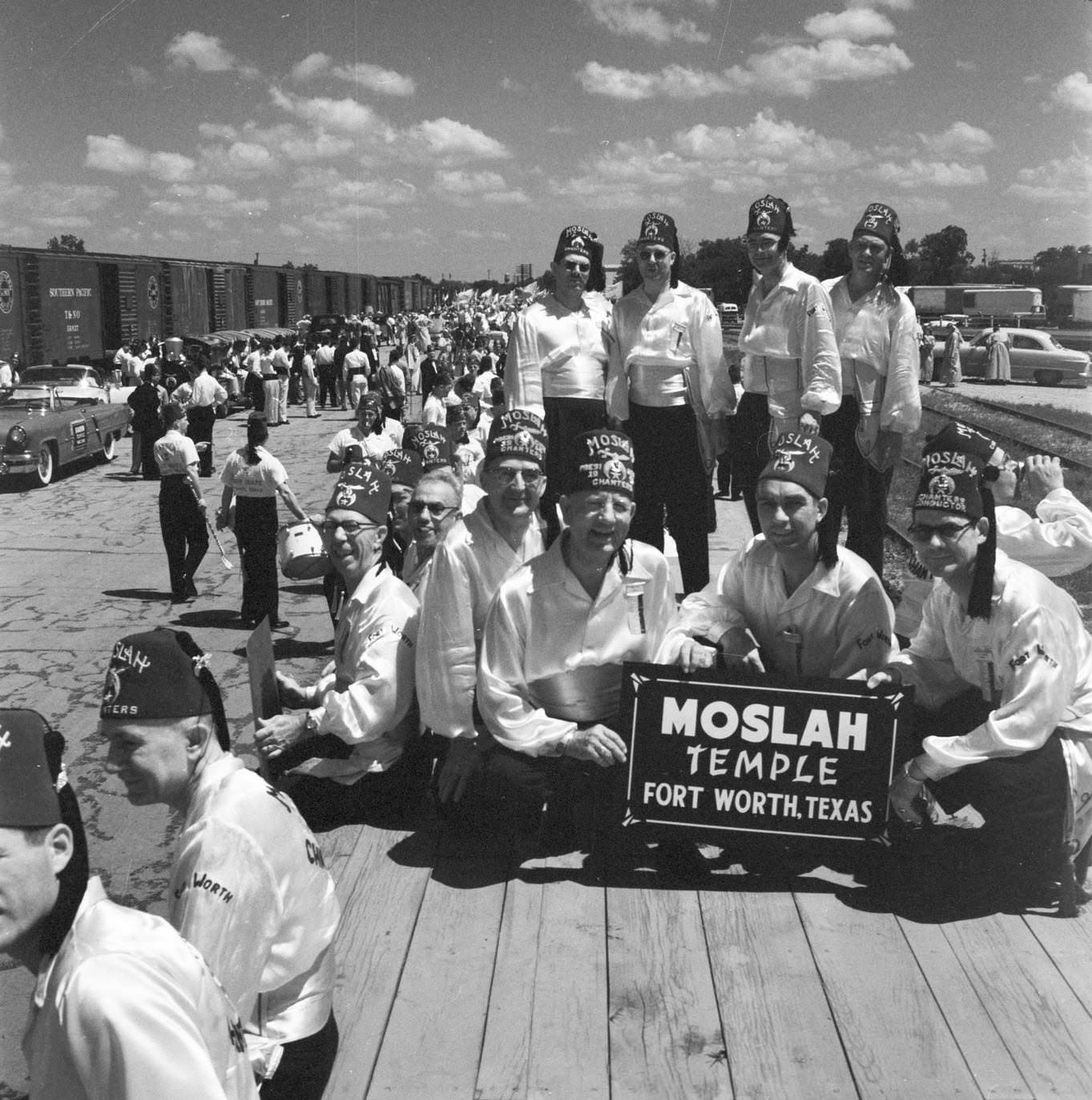 Parade at All State Shriners meeting in Dallas, 1954