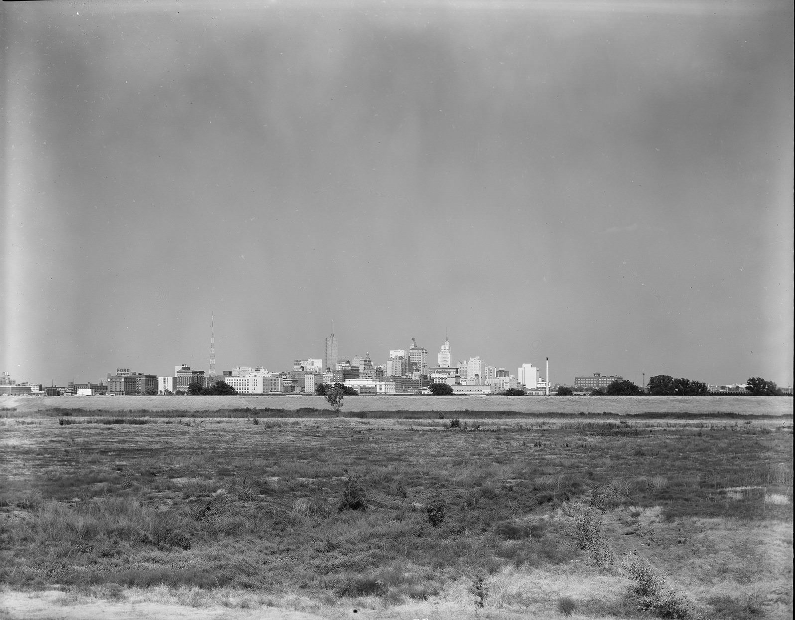 Skyline of Dallas,Texas, 1955