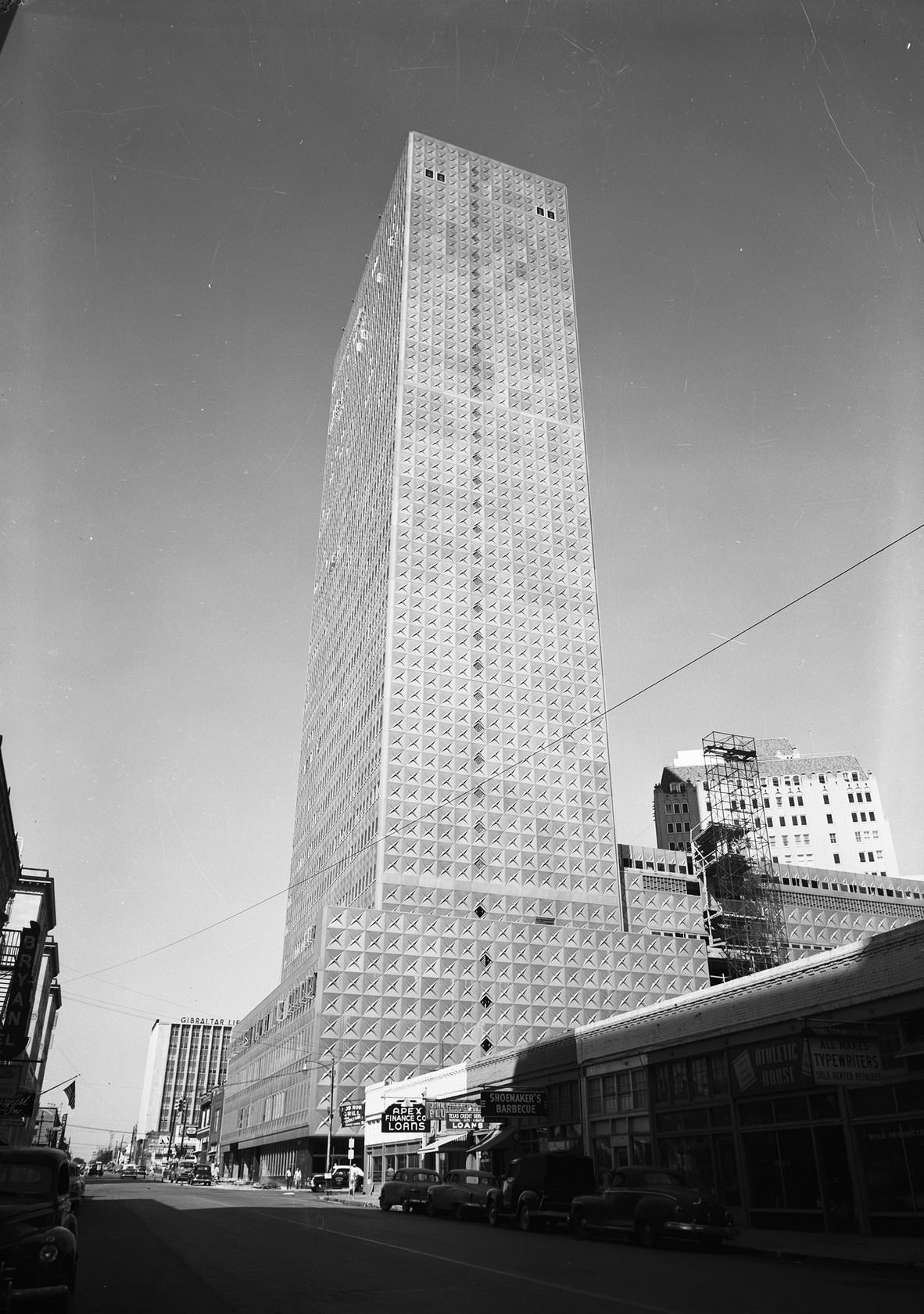 Republic Bank building, downtown Dallas, Texas, 1954