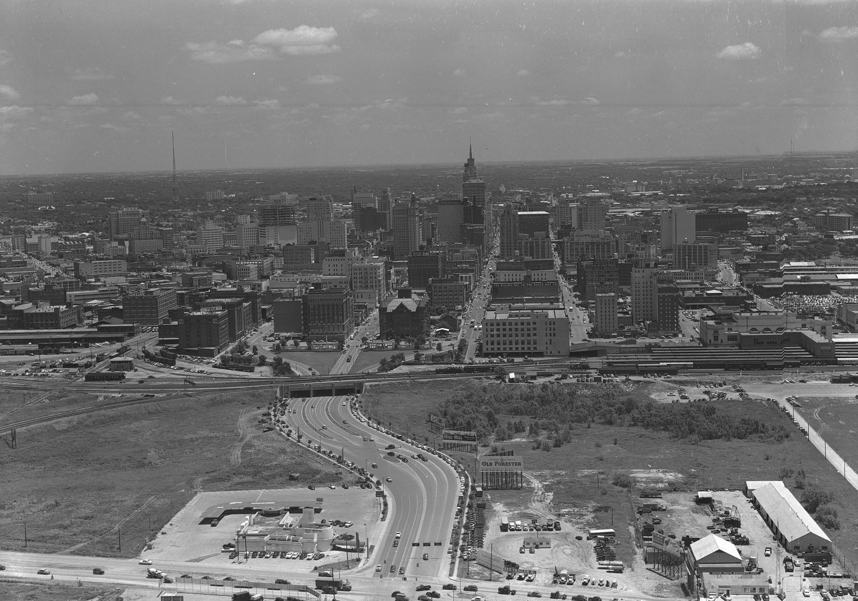 Underpass from Industrial Boulevard, Dallas, Texas, 1952