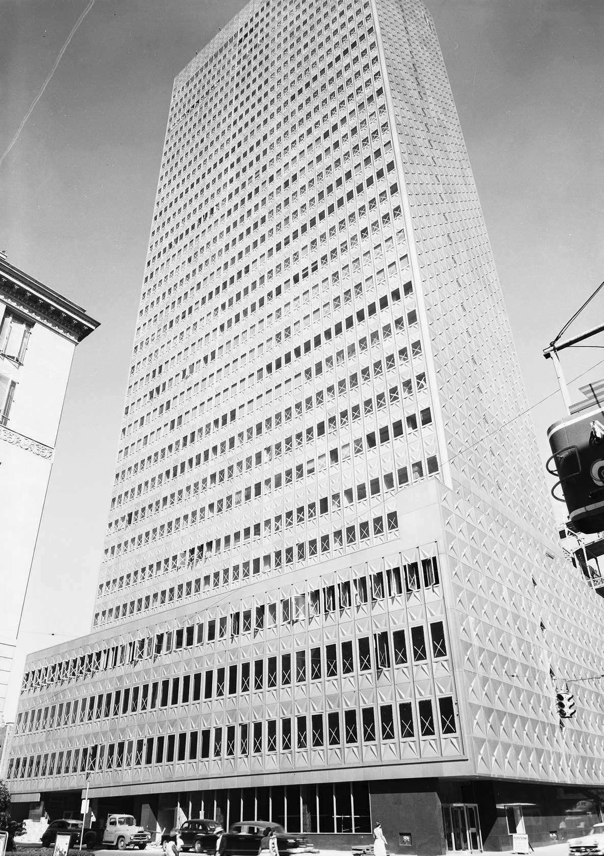 Republic Bank building, downtown Dallas, Texas, 1954