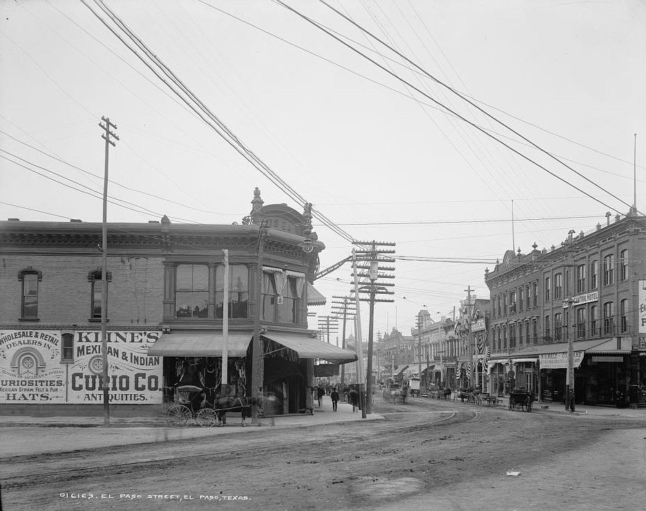 El Paso Street, El Paso, Texas, 1903.