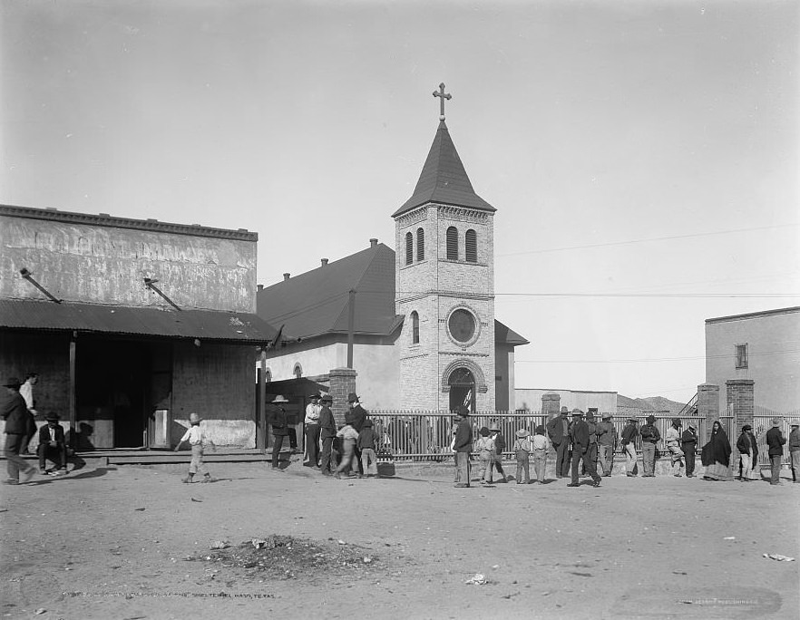 Mexican church at the smelter, El Paso, Texas, 1907