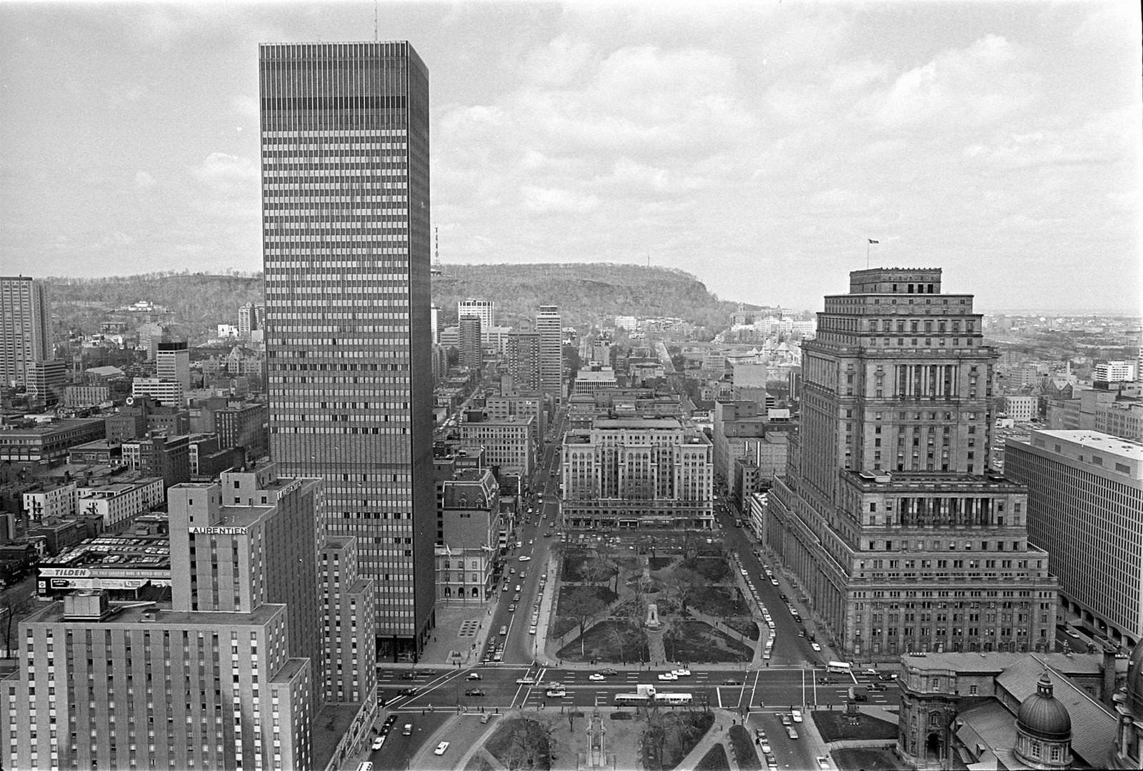 View over Montreal during Expo 1967