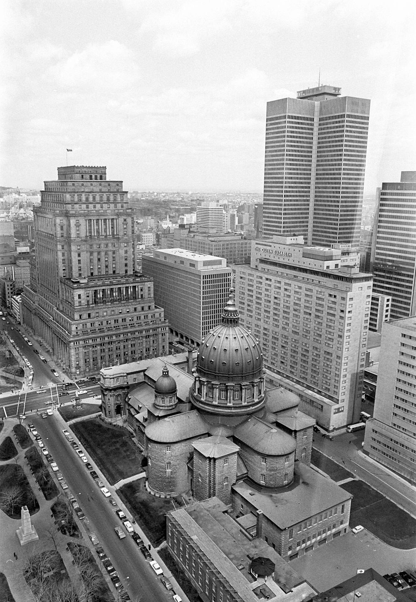 View over Montreal during the Expo 1967