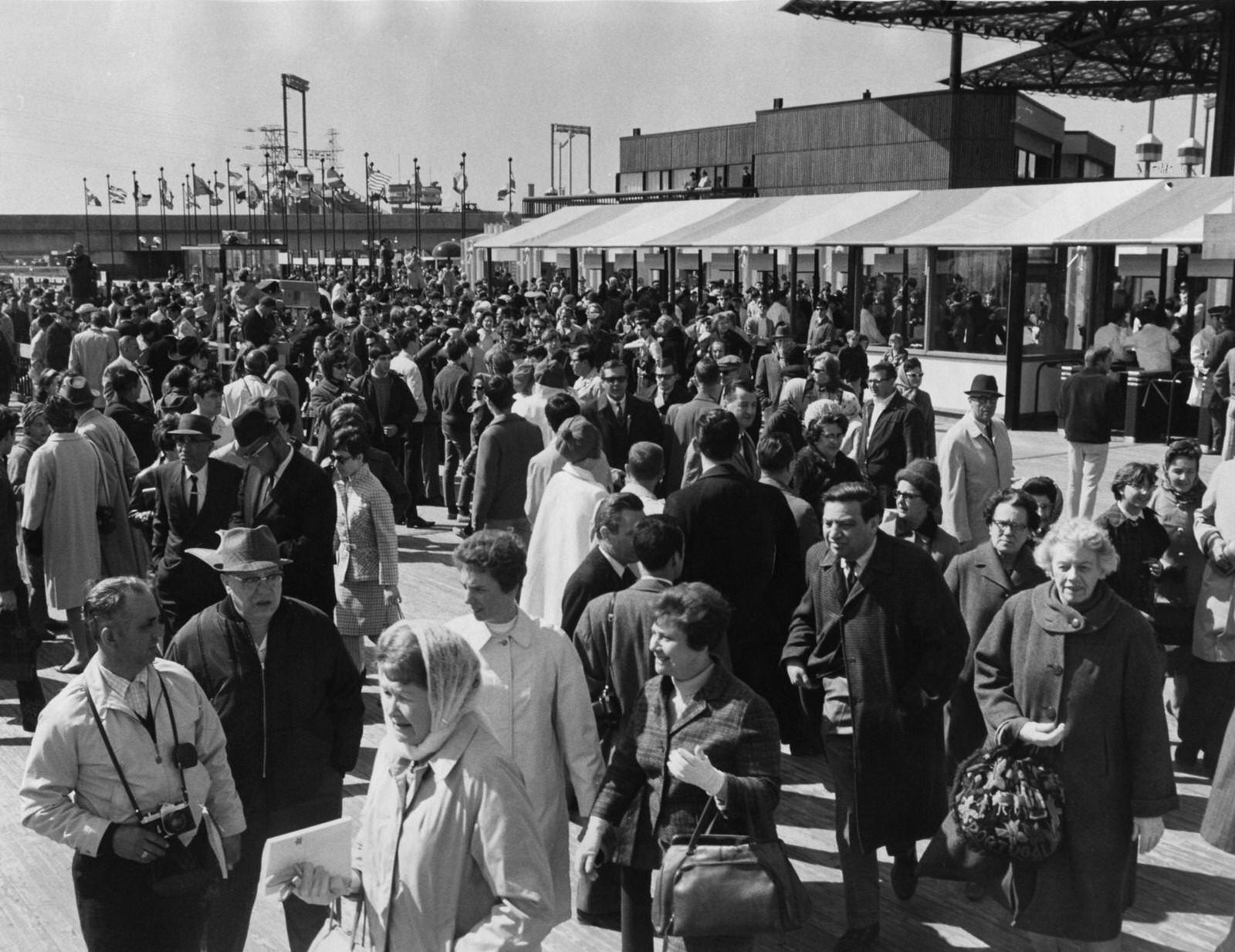 A general view of the Expo '67 on April 28, 1967 in Montreal, Canada.