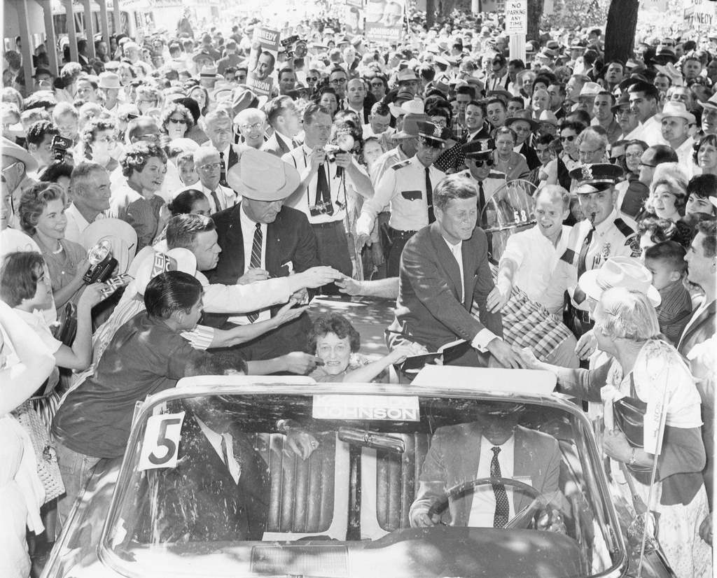 LBJ & JFK Campaigning