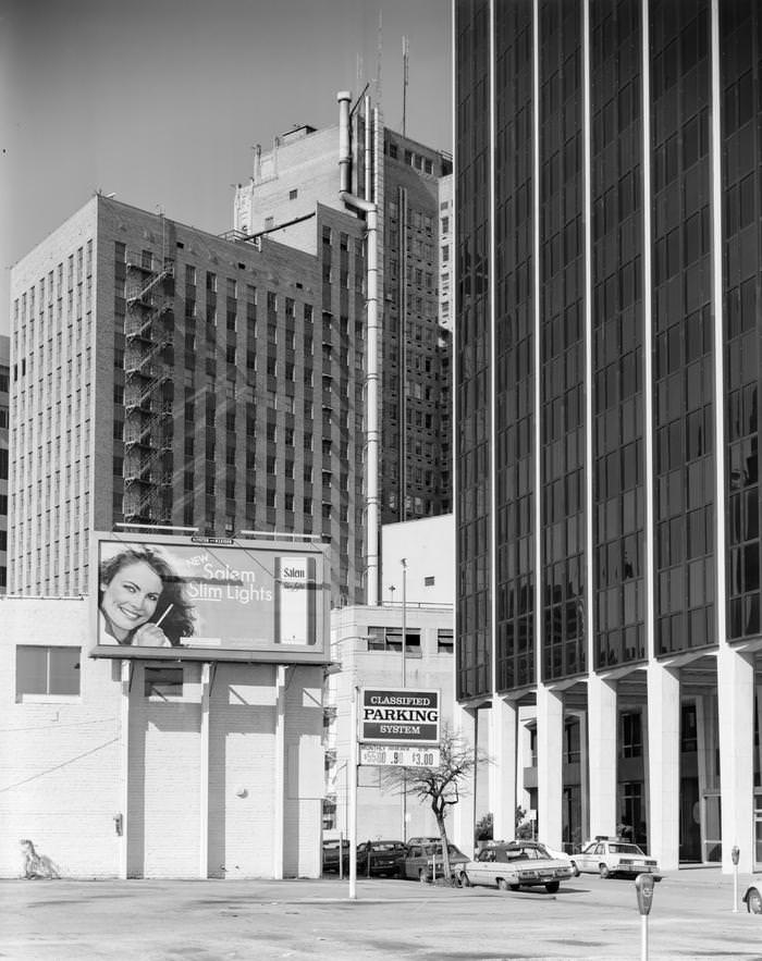 Photograph of a billboard, 1950