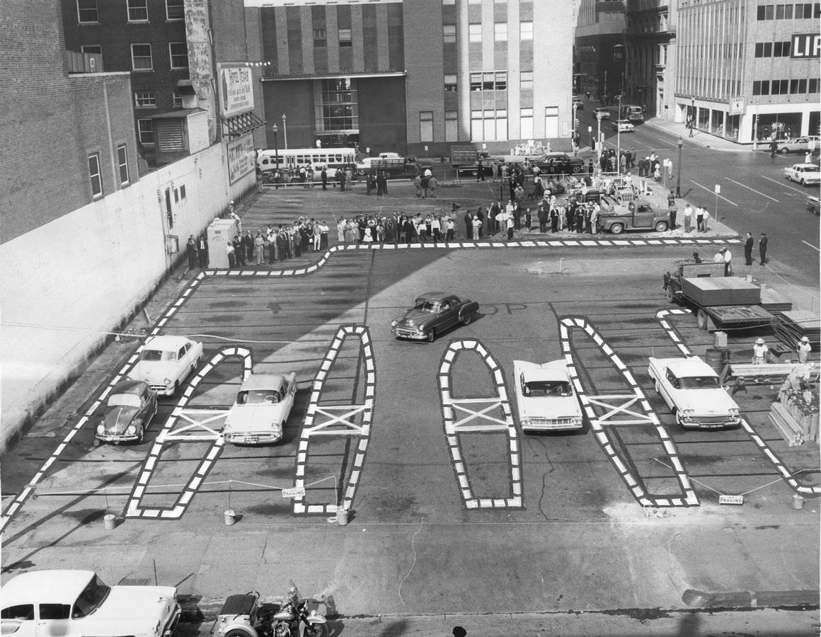 Fort Worth National Bank proposed motor bank, 1960