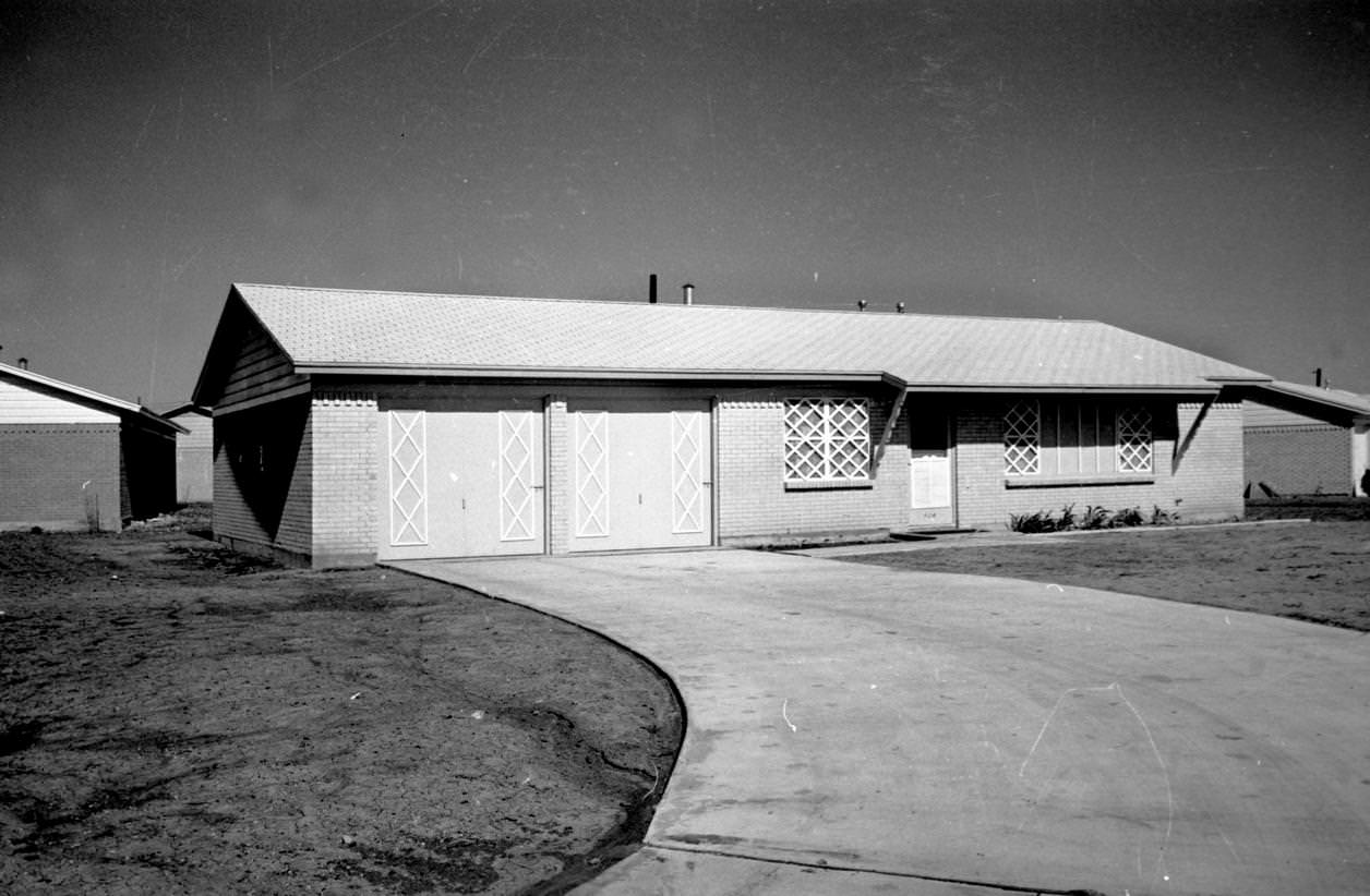 Perry family residence, Everman Park, Fort Worth, Texas, 1961