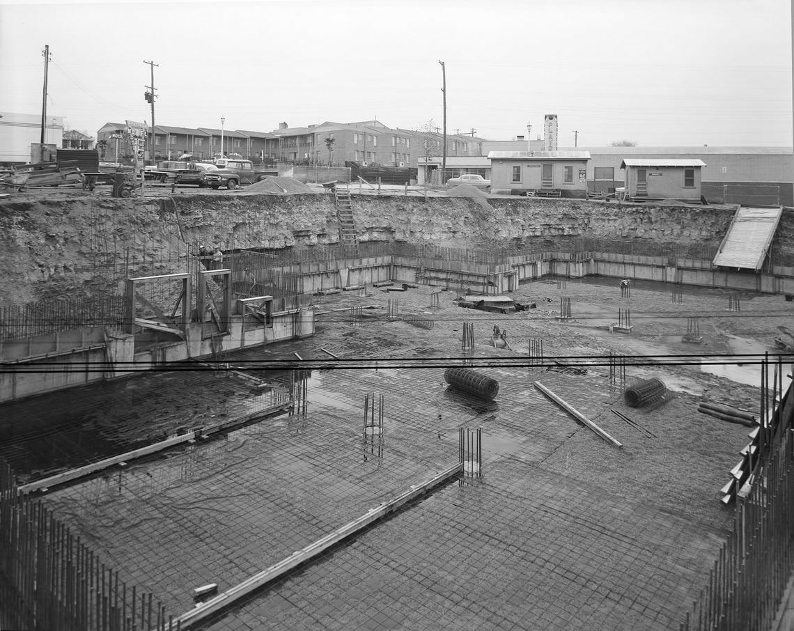 Ongoing construction of the Amon Carter Museum of Western Art, 1960