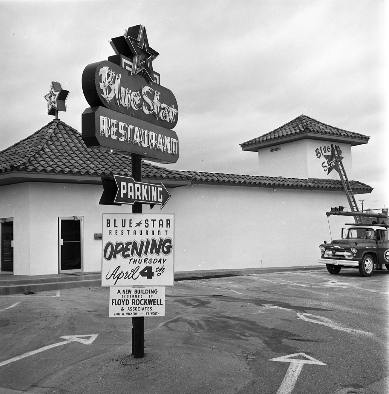 Blue Star Restaurant, 5716 Camp Bowie Boulevard, Fort Worth, Texas, 1963