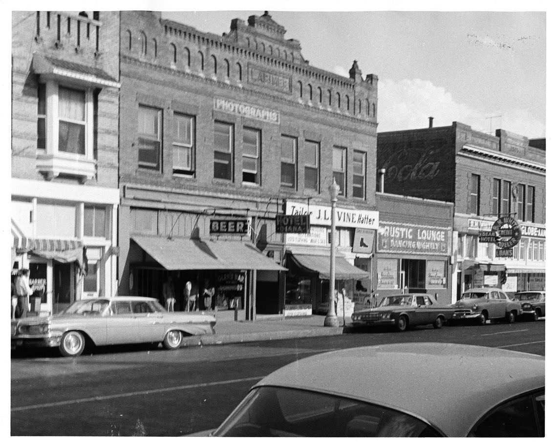 Buildings to be demolished for Tarrant County Convention Center construction, 1968