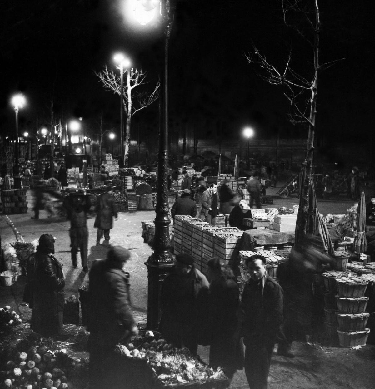 Les Halles, 1952,