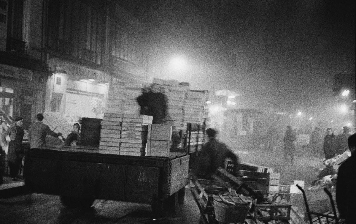 Greengrocer in Les Halles, 1950